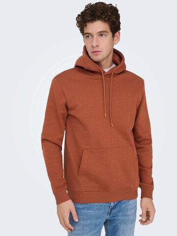 Only & Sons Sweatshirt 'ONSCONNOR' in Rot: Vorderseite