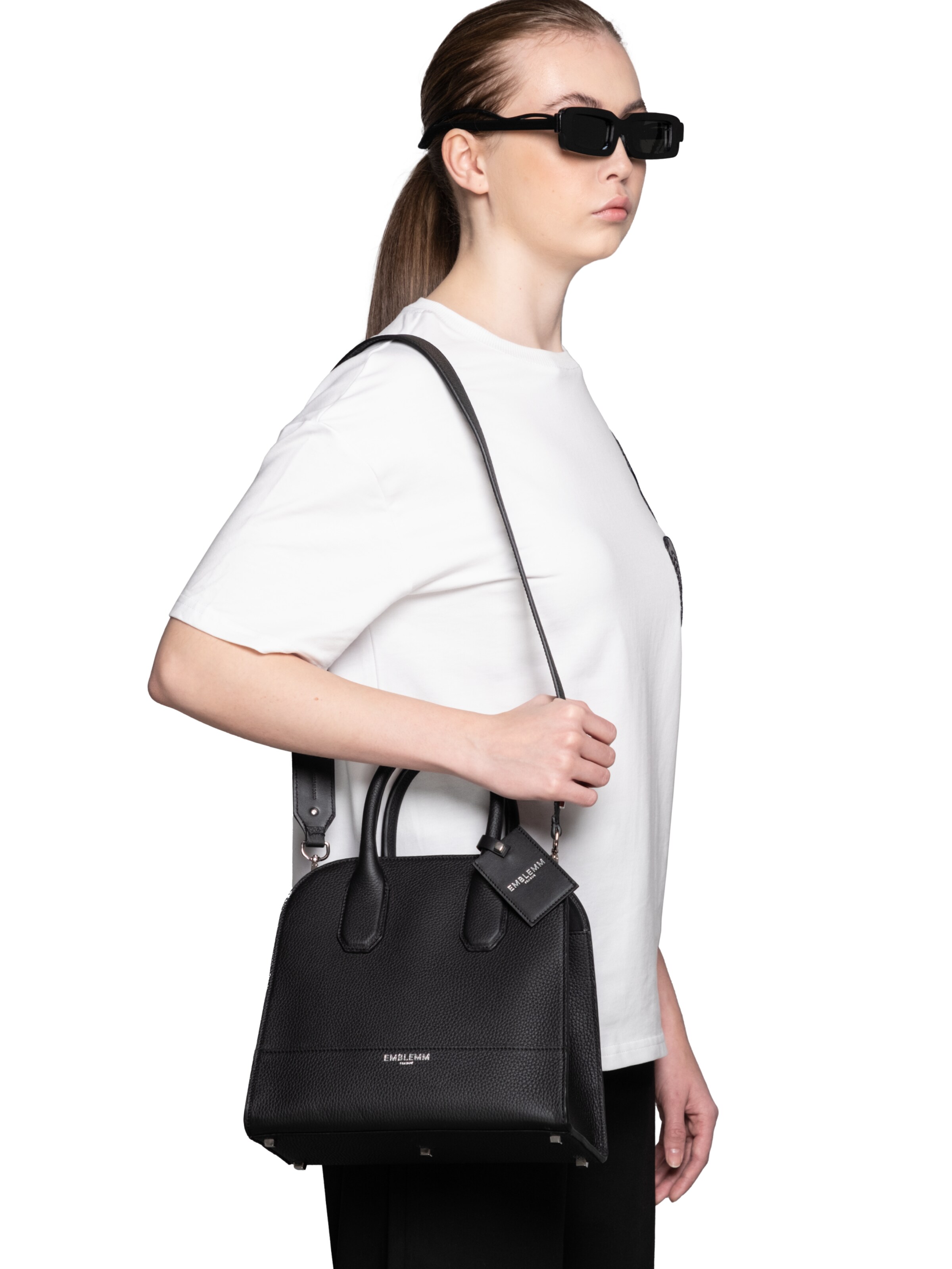 EMBLEMM Handtasche 'The Tone Bag'‌‌‌‌‌‌‌‌‌ in Schwarz