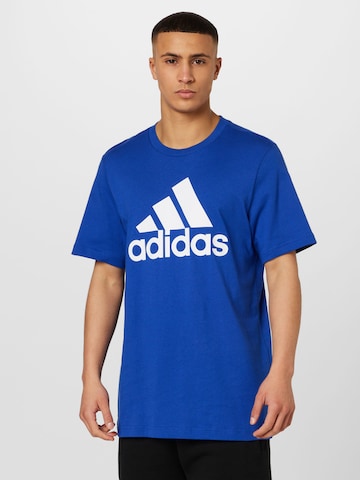 ADIDAS SPORTSWEAR Performance Shirt 'Essentials' in Blue: front