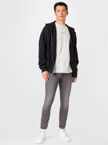 Abercrombie & Fitch Sweatjacke in Schwarz