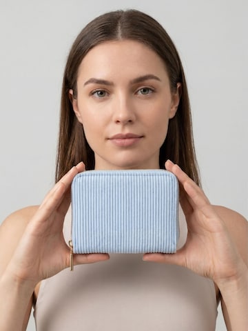 MILLYMILK® Wallet 'FONDO SMALL' in Blue: front