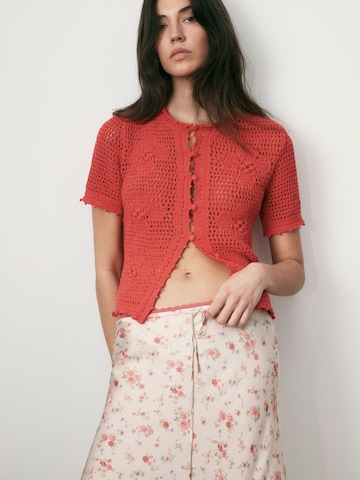 Cardigan Bhoem en rose : devant