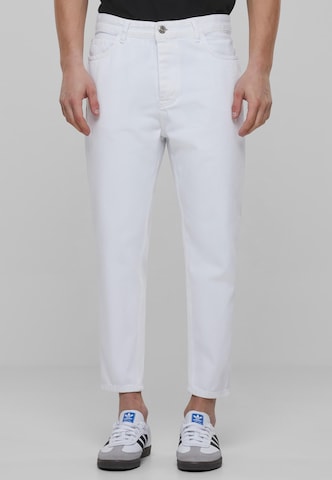 2Y Premium Regular Jeans in Wit: voorkant