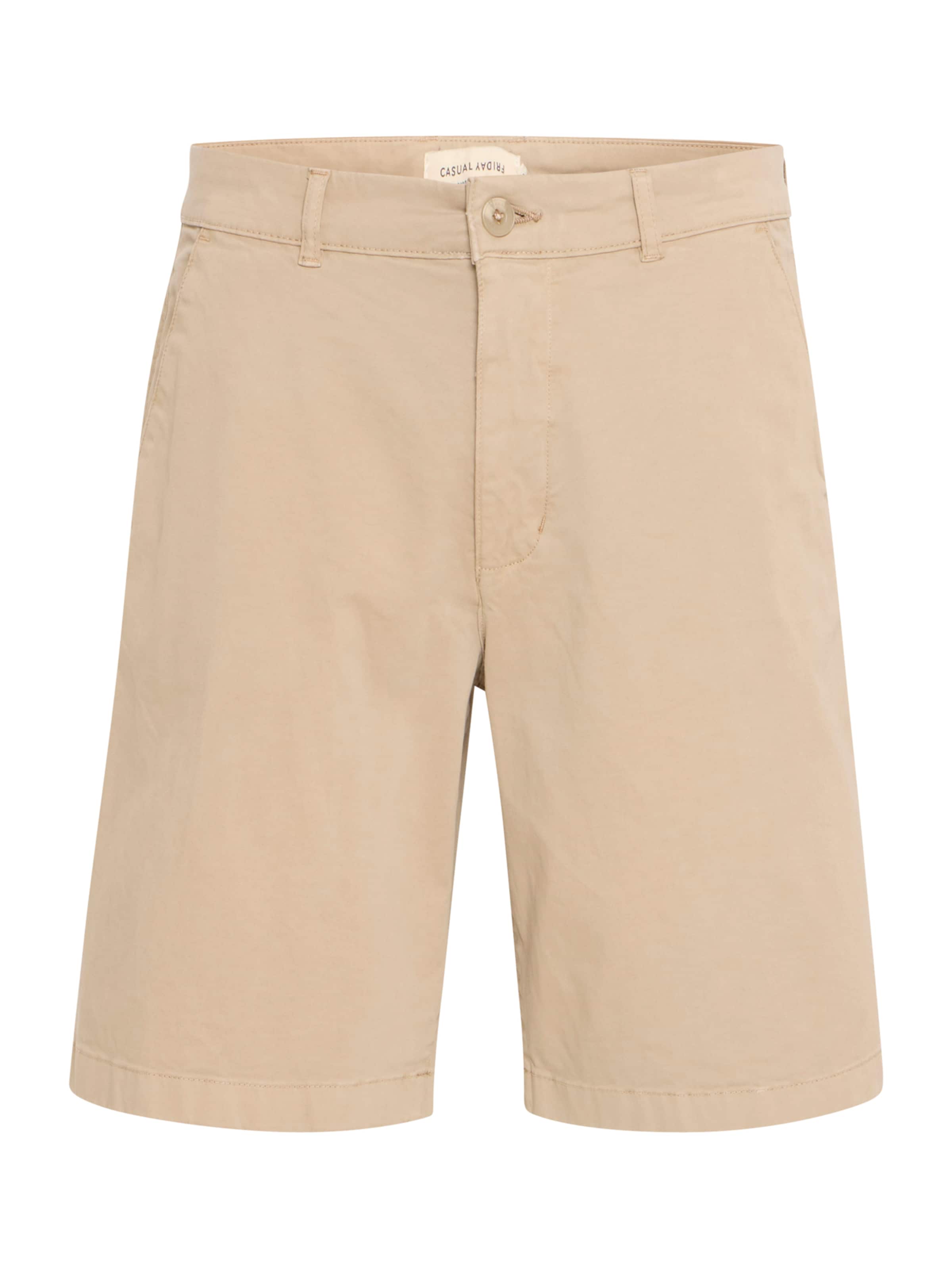 Casual Friday Loosefit Παντελόνι τσίνο 'CFBennet' σε μπεζ: μπροστά