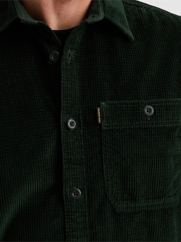 PME Legend Regular fit Button Up Shirt 'Shirt in corduroy' in Green