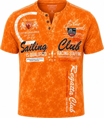 L.Gonline Shirt 'Sailing Batik' in Orange: Vorderseite