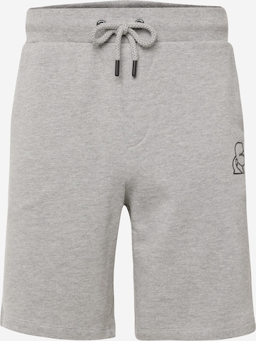 Regular Pantalon Karl Lagerfeld en gris : devant