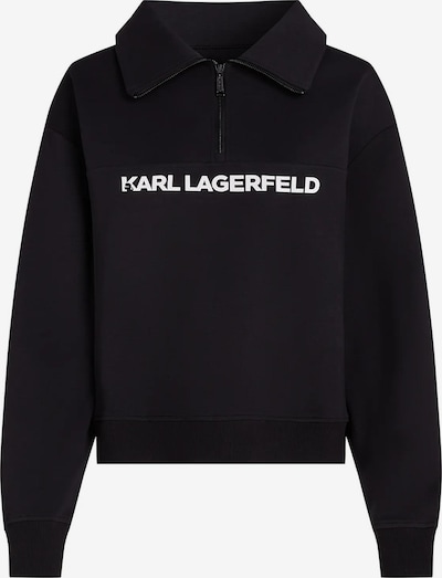 L dydžio Megztinis be užsegimo iš Karl Lagerfeld, spalva – juoda / balta, Prekių apžvalga
