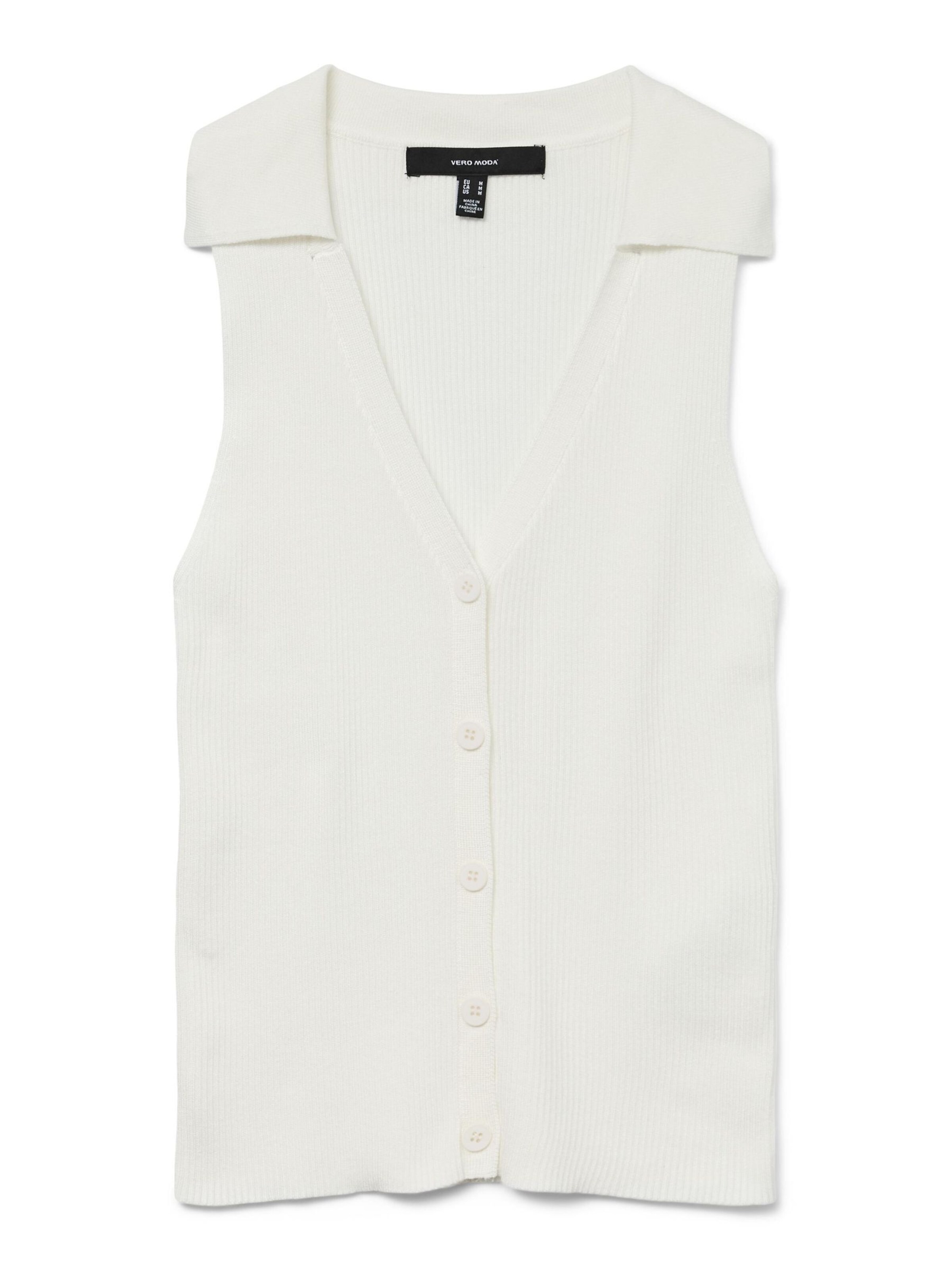 VERO MODA Strickweste 'VMWillow' in Weiß: Vorderseite