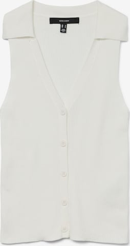 VERO MODA Strickweste 'VMWillow' in Weiß: Vorderseite