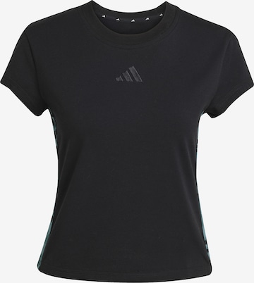 ADIDAS SPORTSWEARTehnička sportska majica - crna boja: prednji dio