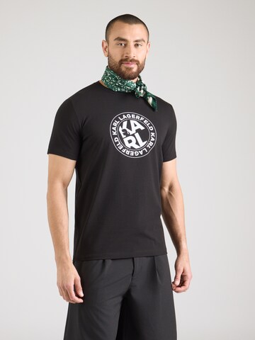Karl Lagerfeld Shirt in Zwart: voorkant