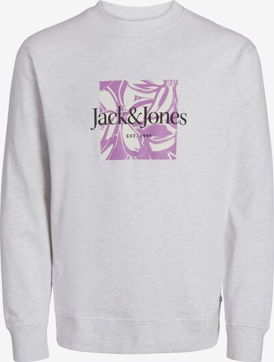 JACK & JONES Sudadera 'Lafayette' en lila / negro / blanco moteado, Vista del producto