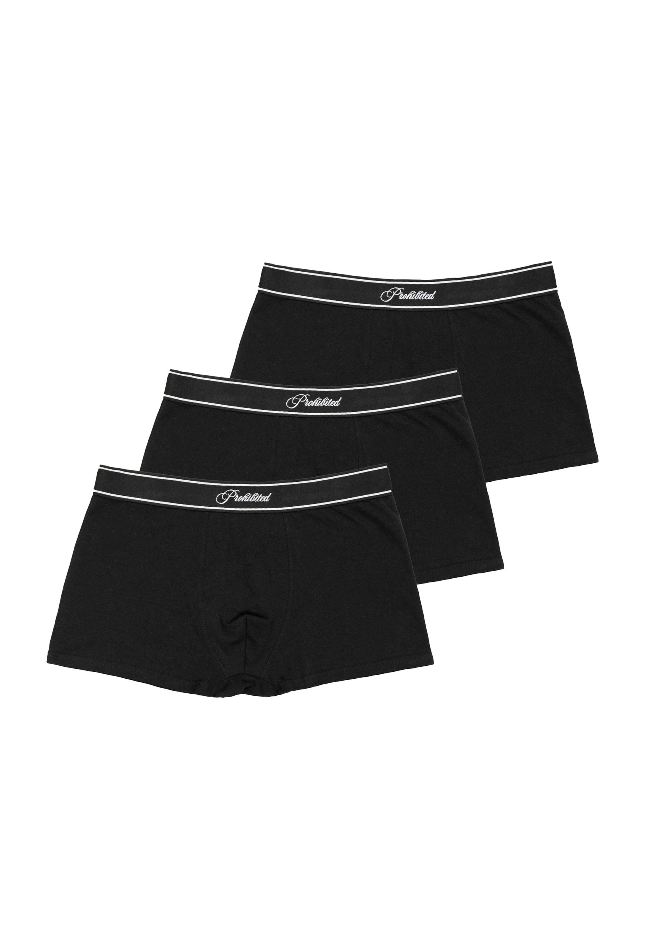 Prohibited Boxershorts in Zwart: voorkant