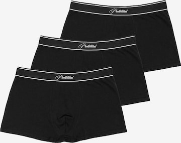 Boxers Prohibited en noir : devant