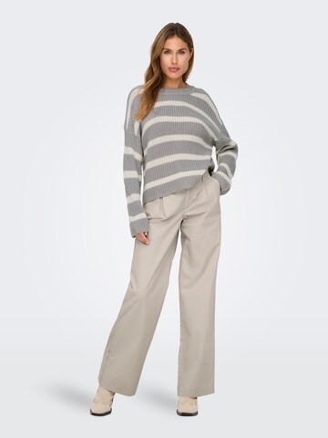 ONLY Wide leg Chinobyxa 'ONLCARRIE' i grå