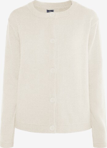 DreiMaster Maritim Knit cardigan in White: front