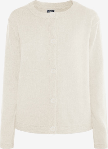 DreiMaster Maritim Knit cardigan in White: front