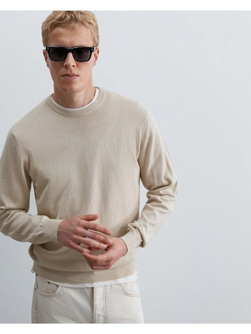 Scalpers Scbasic Round Neck Tricot ' ' in Beige