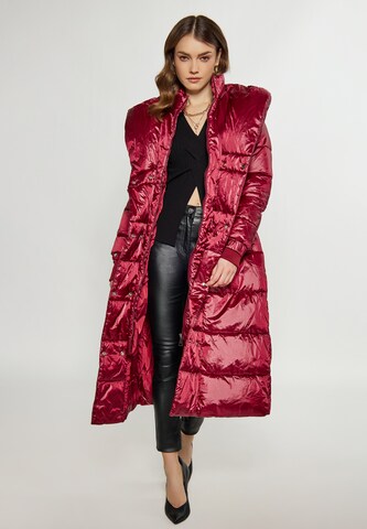 faina - Sobretudo de inverno em vermelho