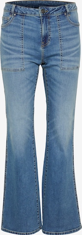 CULTURE Flared Jeans 'Hailey' in Blauw: voorkant