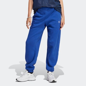 ADIDAS ORIGINALS Tapered Hose 'Essentials Fleece' in Blau