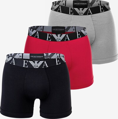 Emporio Armani Boxershorts in de kleur Stone grey / Rood / Zwart, Productweergave