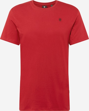 T-Shirt G-Star RAW en rouge : devant