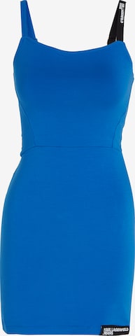 KARL LAGERFELD JEANS - Vestido em azul: frente