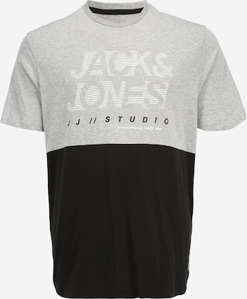 Jack & Jones Plus قميص 'MARCO' بلون رمادي: الأمام