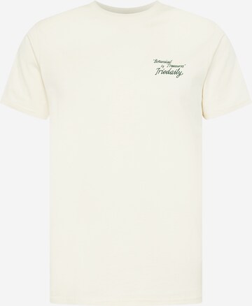 T-Shirt Iriedaily en blanc : devant