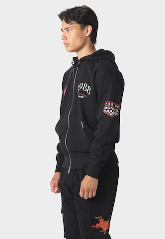 Pas De Monaco Sweat jacket 'Circuit 88' in Black