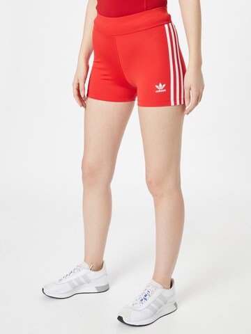 Skinny Leggings 'Adicolor Classics Traceable' ADIDAS ORIGINALS en rouge : devant