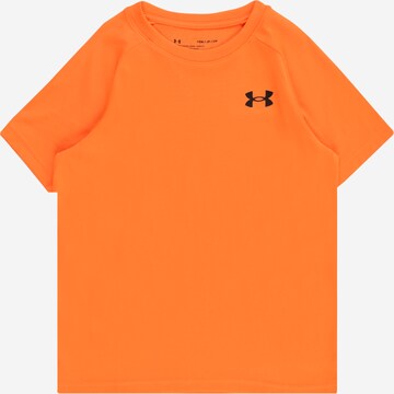 UNDER ARMOUR Functioneel shirt 'Tech 2.0' in Oranje: voorkant