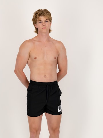 Nike Swim Regular Board Shorts in Black: front