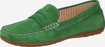 SIOUX Moccasins in Green: front