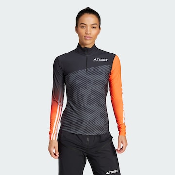 ADIDAS TERREX Functioneel shirt 'Agravic XC Race' in Zwart: voorkant