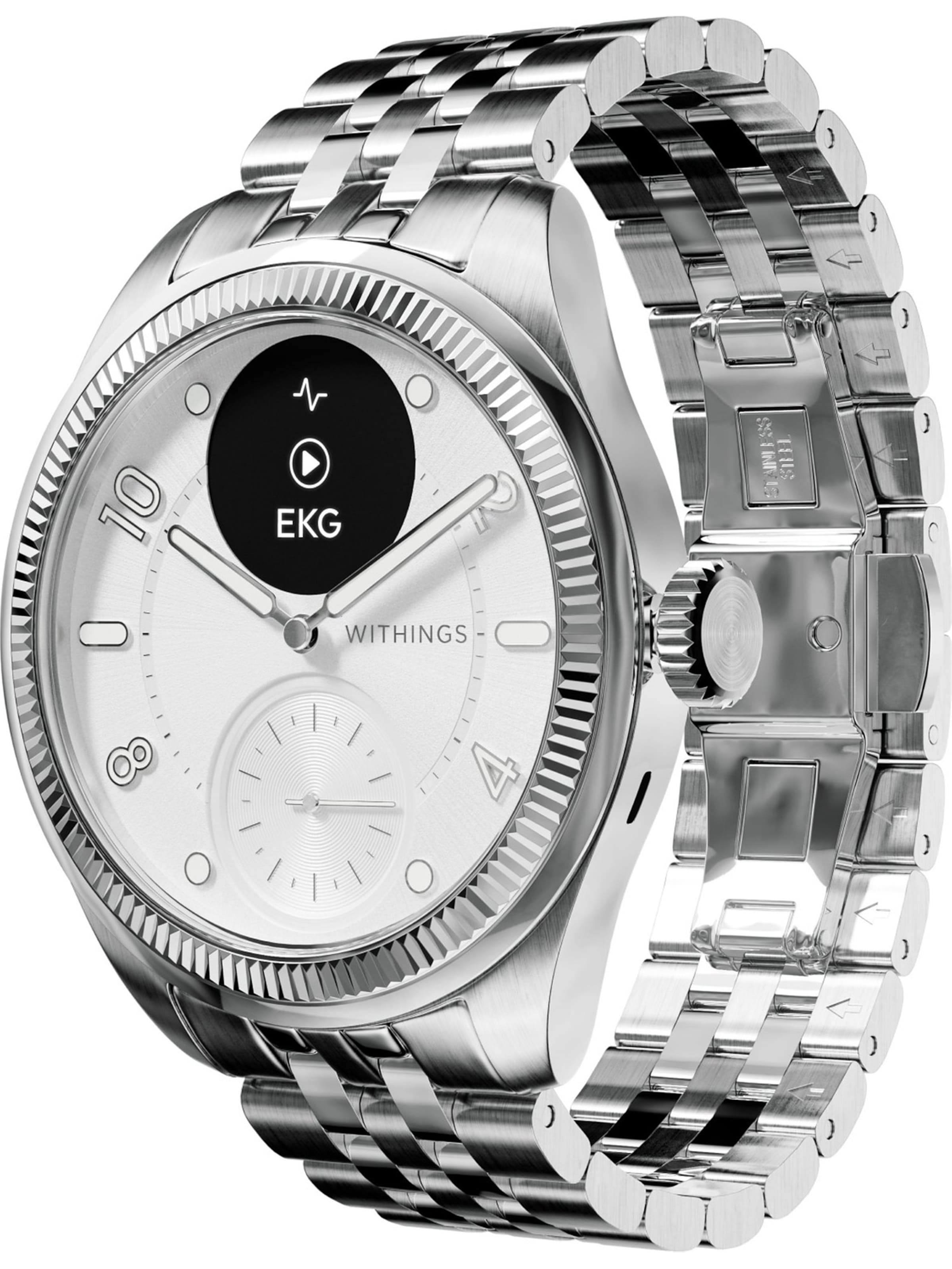 Withings Analoguhr in Silber