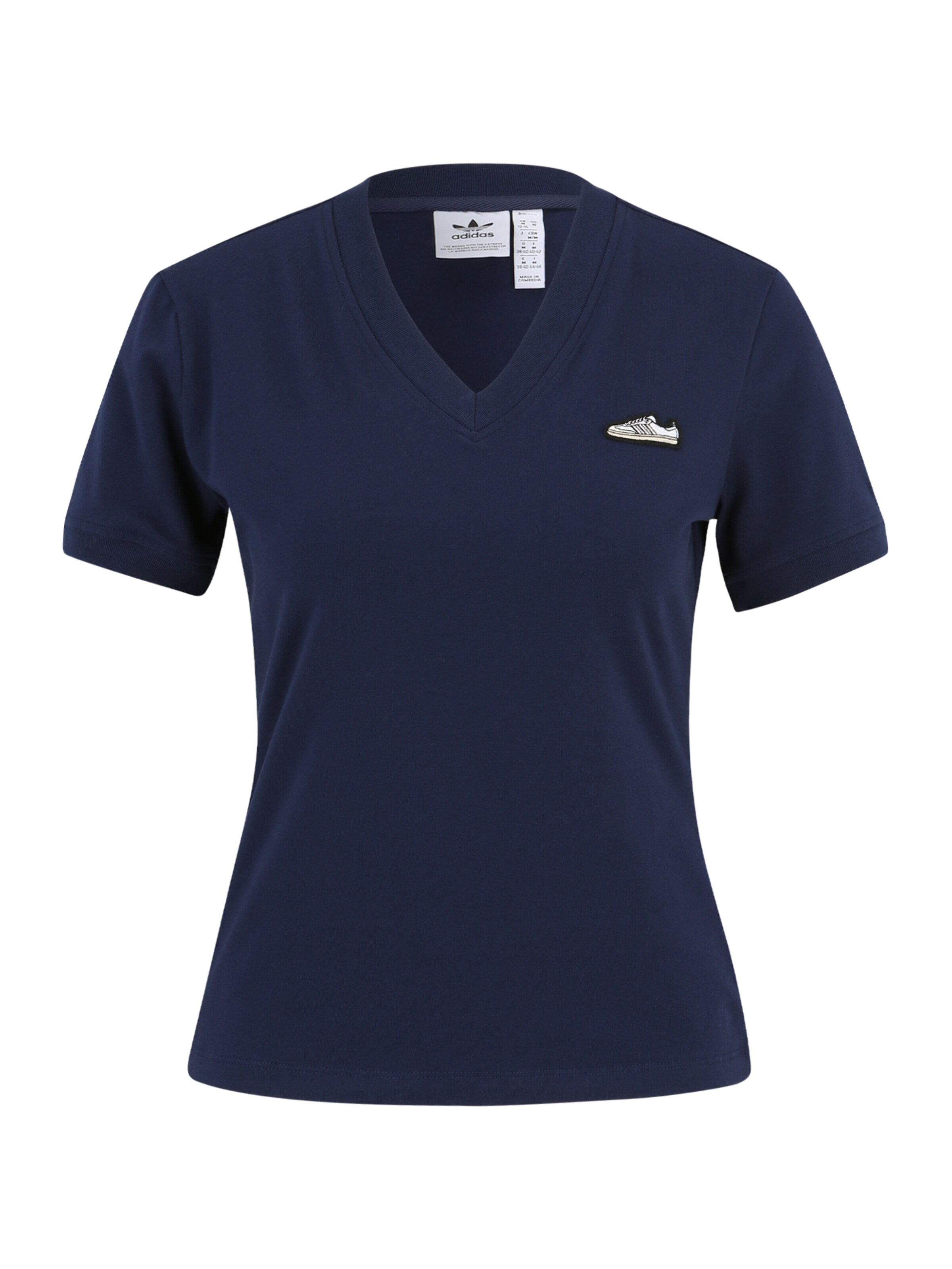 ADIDAS ORIGINALS Tričko 'Samba' - Modrá: predná strana