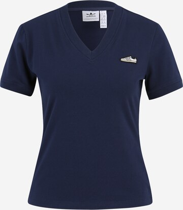 ADIDAS ORIGINALS Тениска 'SAMBA' в синьо: отпред