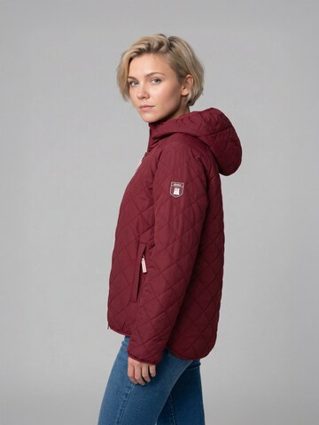 Derbe Between-Season Jacket 'Quiltby' in Red
