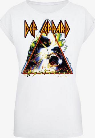 F4NT4STIC Shirt 'Def Leppard Hysteria' in Weiß: Vorderseite