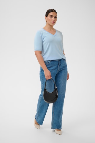 KAFFE CURVE Trui 'Lizzy' in Blauw