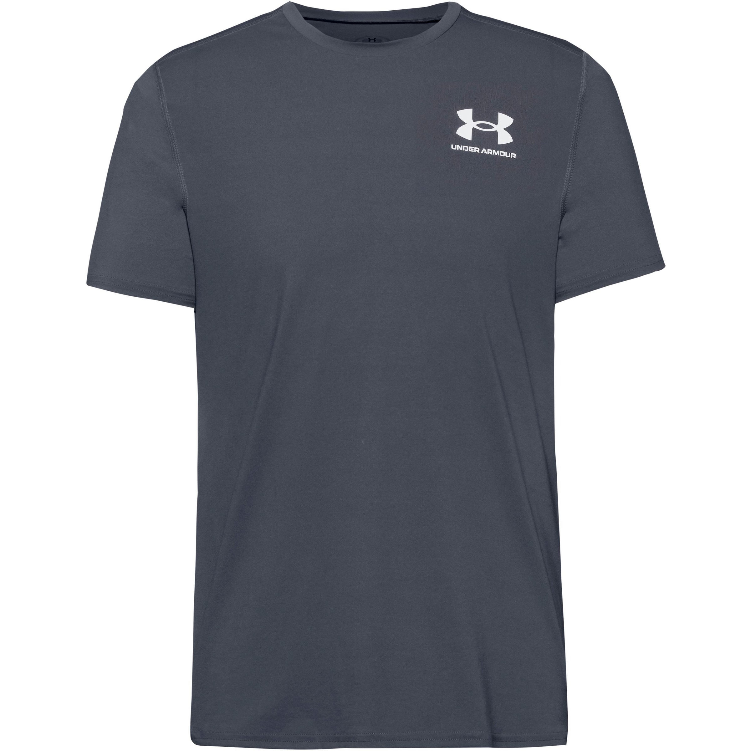 UNDER ARMOUR Funktionsshirt 'Heatgear Fitted' in Grau: Vorderseite