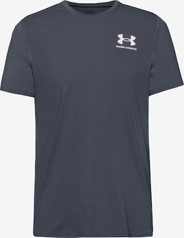 UNDER ARMOUR Funktionsshirt 'Heatgear Fitted' in Grau: Vorderseite