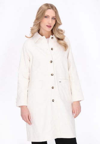 DreiMaster Klassik Between-Seasons Coat 'Classic' in White: front