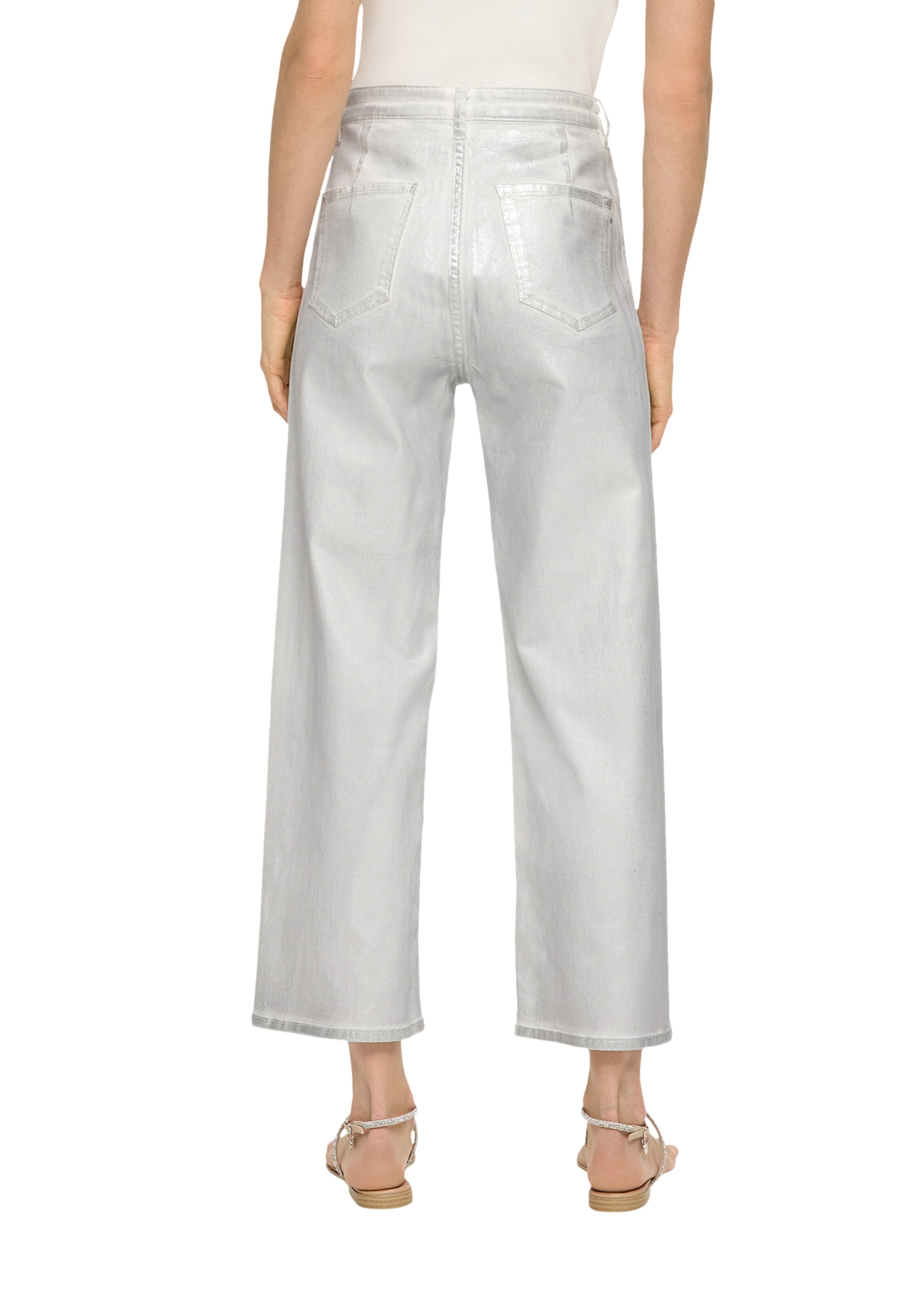 s.Oliver BLACK LABEL Wide leg Jeans in Grey