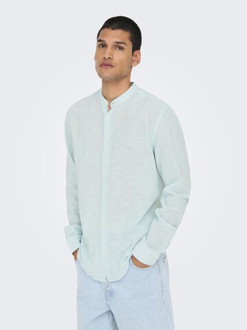 Coupe slim Chemise 'ONSCaiden' Only & Sons en vert