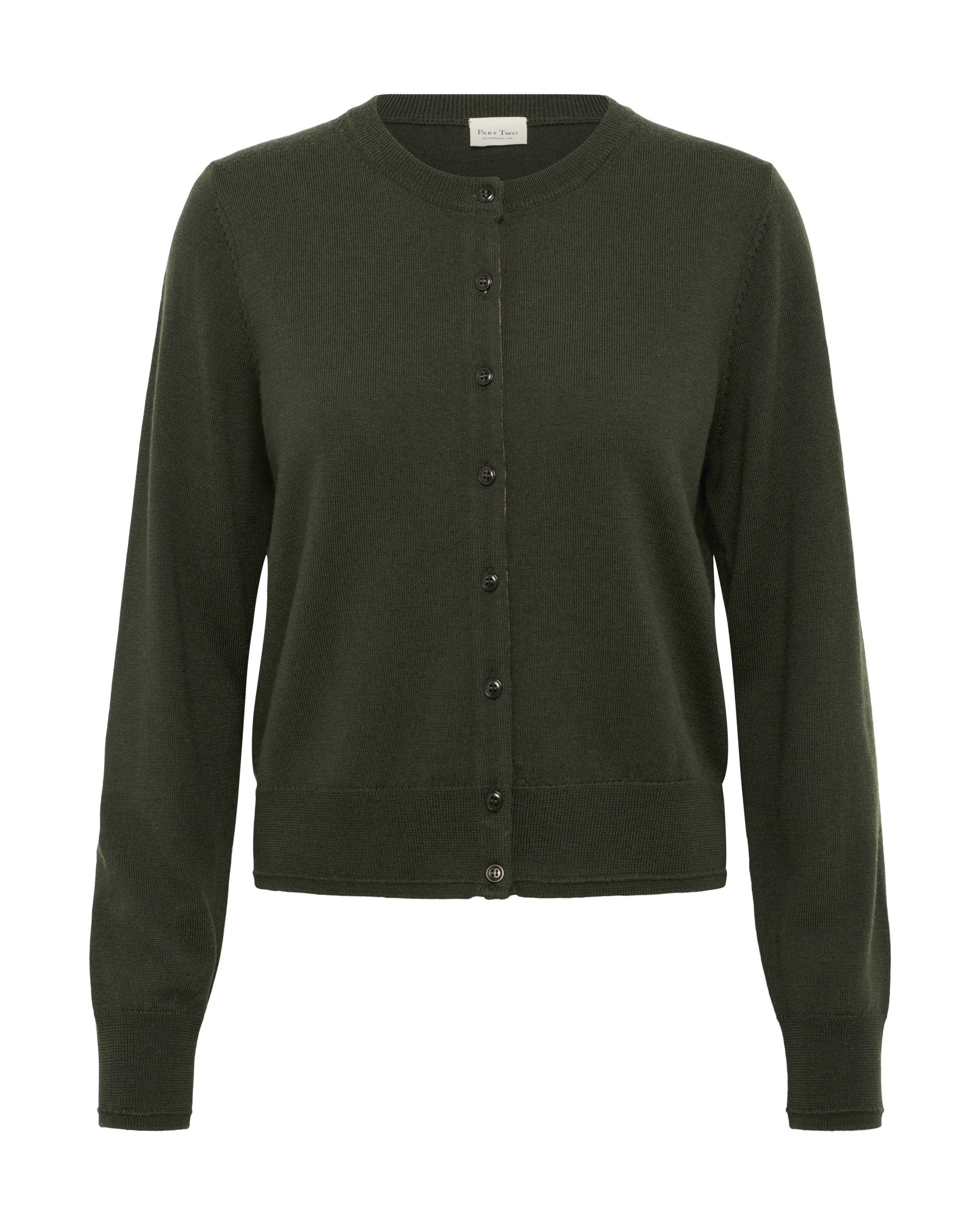 Cardigan 'Noelani' Part Two en vert : devant