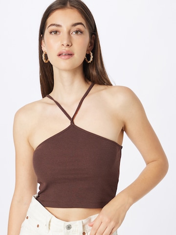 NLY by Nelly Top in Brown: front